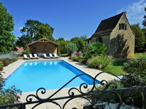 Pool and pool cottage