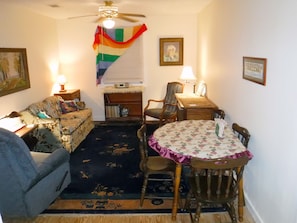 Living room and dinning table.