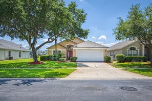 Front view of your gorgeous vacation home.