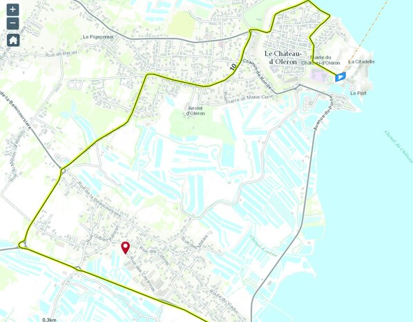 宿泊施設の地図