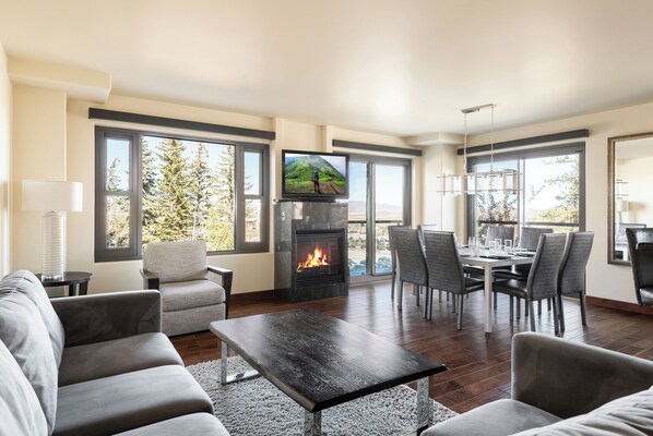 Plenty of natural light throughout the main open concept living area.