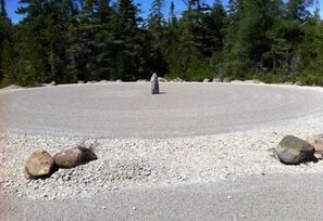 stone circle for star watching and dog training