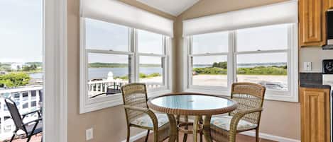 Dining Area with Pond View