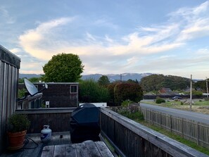 Upstairs porch and Mt. Tam views 