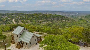 Cabin on 57 acres with panoramic views in all directions.