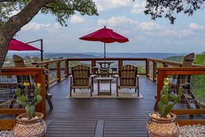 This is an amazing view from the lounging deck.  New cushions available.