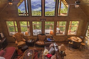 View from the pool table/bunk bedroom