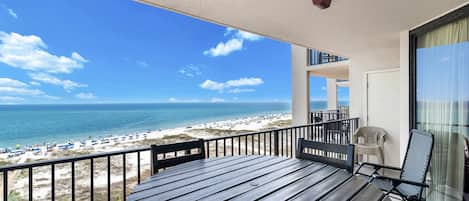 Private Balcony view overlooking the Gulf