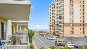 Inviting view of ocean from balcony