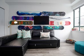 Snowboard Art with 42" Wall Mounted TV with Netflix and Disney+