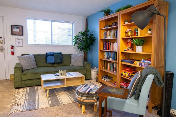 Hang out in the living room and play some games!
