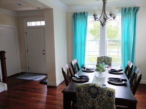 Front Door & Dining Room