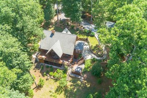 Overhead view of the property