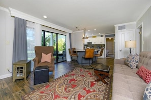 Discover a sanctuary of serenity and sophistication in this beautifully designed living room