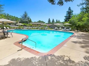 Luxury awaits at our Napa condo, with sun-drenched afternoons by the shimmering pool