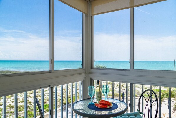 Million dollar view from the private, enclosed balcony!  Enjoy!