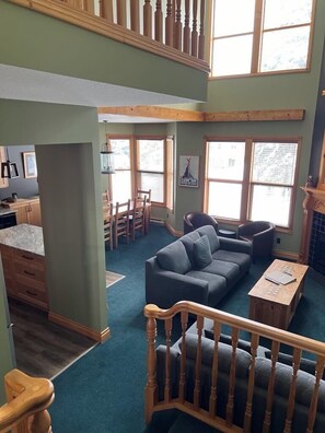 Living room with dining area adjacent.

