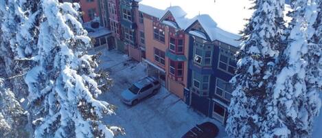 Our Home, the Salmon Coloured one in the Centre (2 Car Parking Outside and one in Garage)