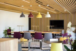 Sittområde i lobbyn