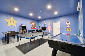 Stay entertained with the wide selection of games in our vibrant game room.