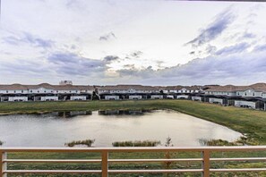 View from Patio overlooking Pond and amazing Sunset Views.