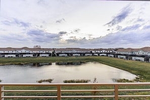 View from Patio overlooking Pond and amazing Sunset Views.