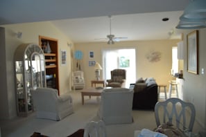 Formal living room with pull out Queen sofa