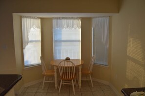 Eat in breakfast nook with additional island seating
