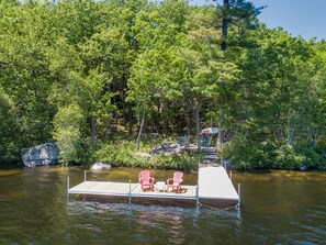 Take in the views of the water from our private dock