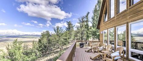 Stunning mountain view are sure to impress at this Fairplay vacation rental!