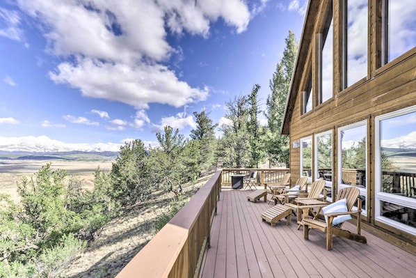 Stunning mountain view are sure to impress at this Fairplay vacation rental!