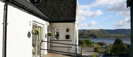 Rear view of Lochside Cottage.