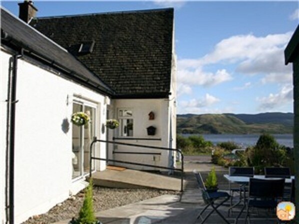 Rear view of Lochside Cottage.