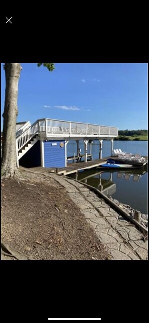 Private dock two stories 