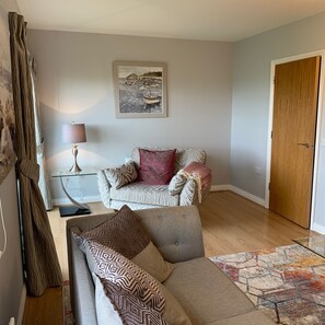 First Floor Lounge Area with views over The Braid and Amble Marina