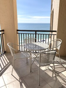 Enjoy a LARGE Gulf Front Balcony at Navarre Towers