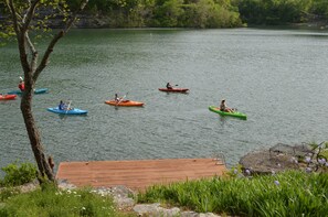 Private dock & kayaks for your use