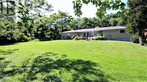 Back of the house and patio deck