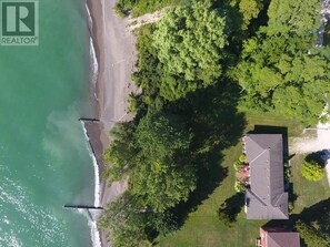 Aerial view of the property