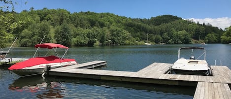 Dock slip awaiting your boat.