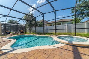 Brick paved patio