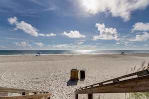 Hello Atlantic Ocean!  Walkway to the beach!