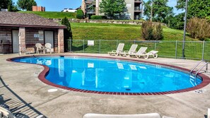 Salt water pool at the condos