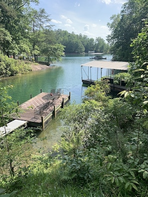 We have 2 docks! One for sunning and the other for the boat and/or swimming