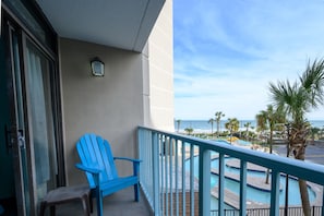 Enjoy the view from the balcony