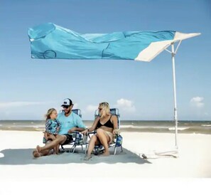Solbello Shade provided - no worrying with umbrellas staying upright in the wind