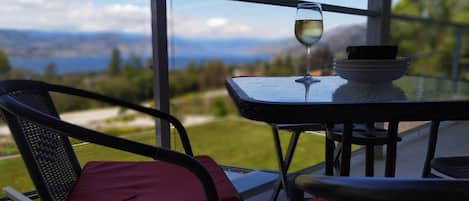 Enjoy a glass of wine and a nice lunch or dinner. 