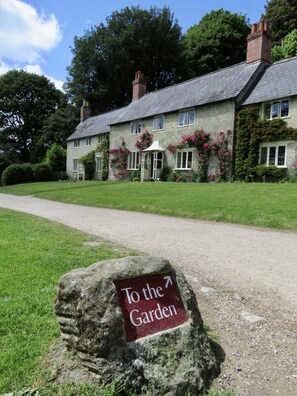 Our cottage is set just off the path to the Garden