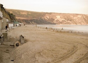 Quiet area of the North Beach Swanage.