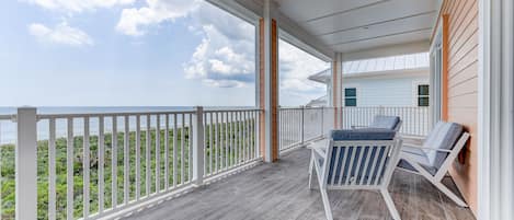 Watch for Dolphins and Whales - From the top balcony at Coastal Heaven you can sit and watch the ocean, seafaring boats, dolphins, and the occasional whale. It’s a view you’re sure to love.